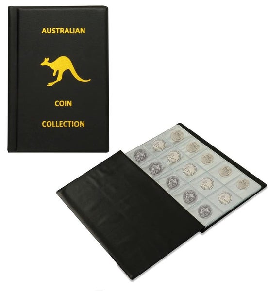 Coin Collection Holders Stamp Storage Money Penny Pockets Album i2087BK0 Carousel 9