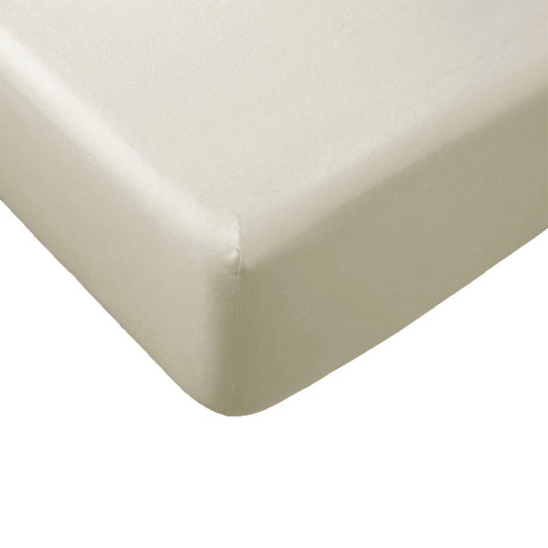Essentially Home Living Polyester Cotton Fitted Sheet 33cm Wall Queen Carousel 1