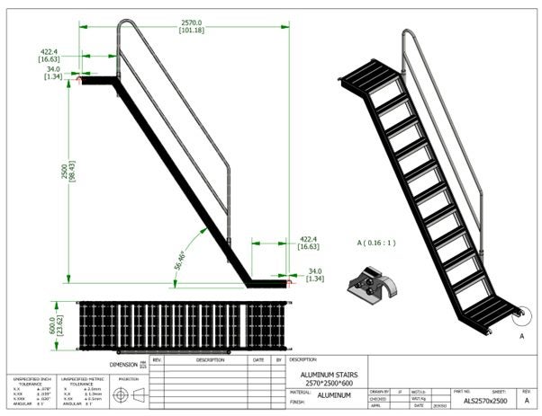 Mobile Stairs 2.9-3.3m Carousel 2