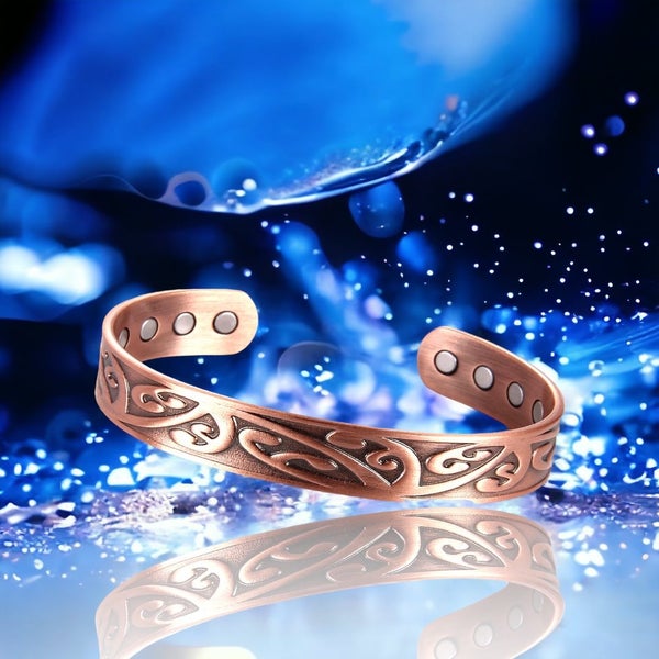 Copper band 100% solid Copper band 8 Magnets "NEW" Bracelet ‘stingray’ Carousel 1