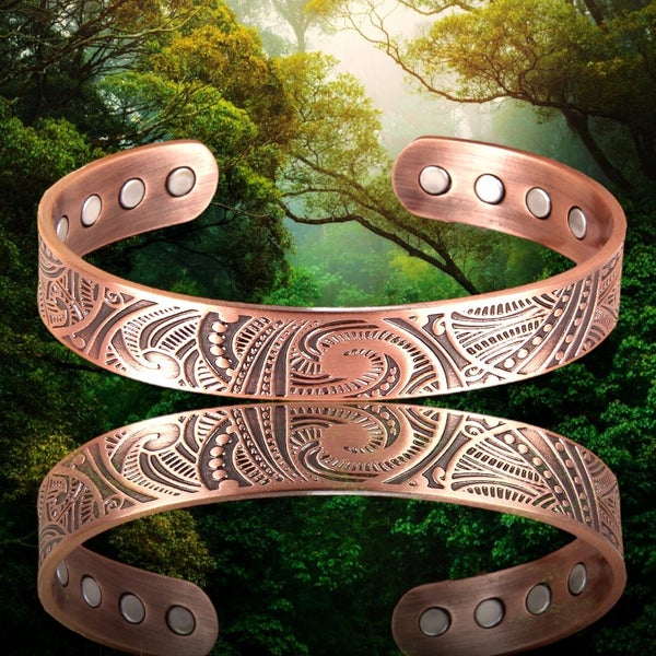 Copper band 100% solid Copper bracelet 8 Magnets Carousel 1