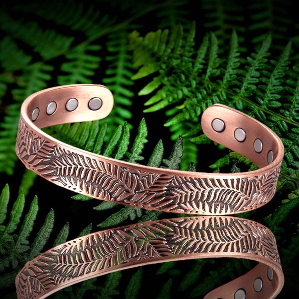 Copper band 100% solid Copper band 8 Magnets nz fern Carousel 1