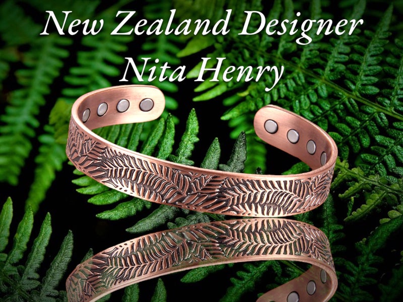 Copper band 100% solid Copper band 8 Magnets nz fern Carousel 2