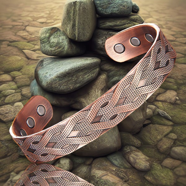 Copper band 100% solid Copper bracelet 8 Magnets Carousel 1