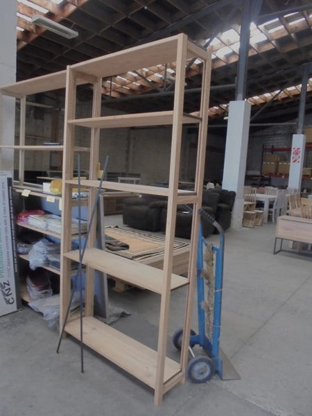 Lundia shelving-2 bays 2100x1000x292mm 5 levels Carousel 1