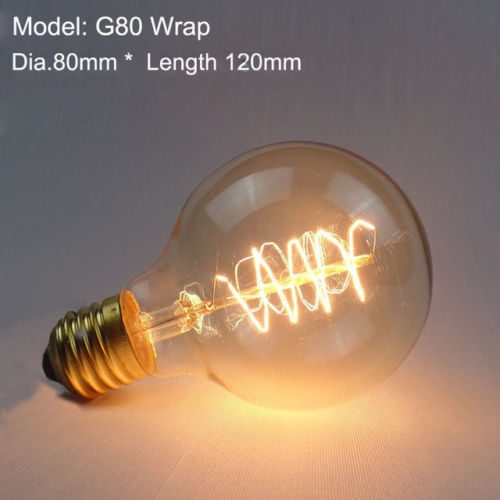 E27 Light Bulb G80 60W Vintage Shape Carousel 2