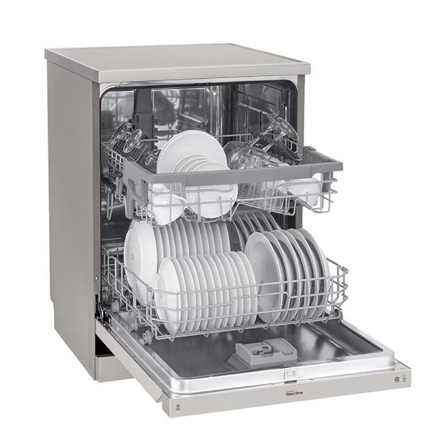 LG 14 Place QuadWash® Dishwasher in Platinum Steel Finish Carousel 2