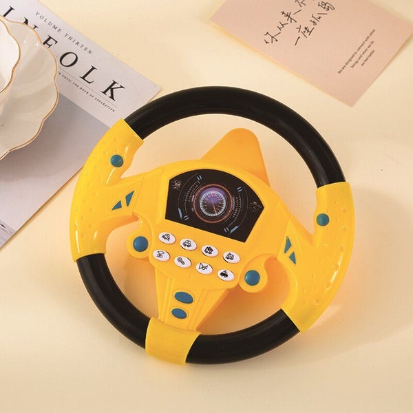 Children's Simulation Steering Wheel Pretend Toy Carousel 2