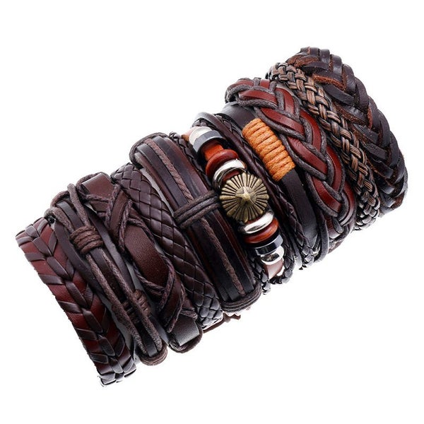 Leather Wrap Bracelets B0409DC0 Carousel 1
