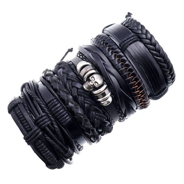 Leather Wrap Bracelets B0411SV0 Carousel 1
