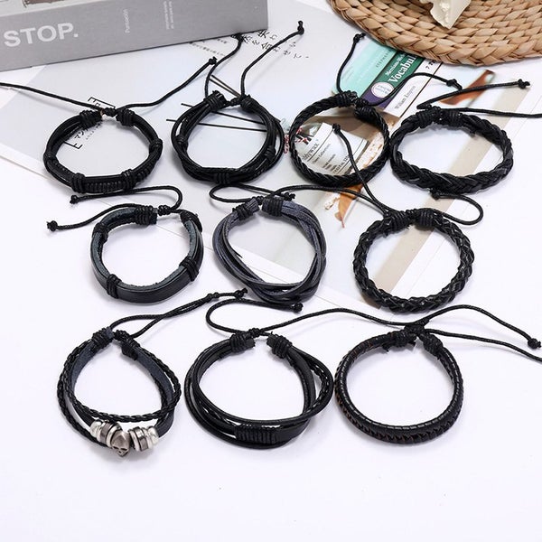 Leather Wrap Bracelets B0411SV0 Carousel 2