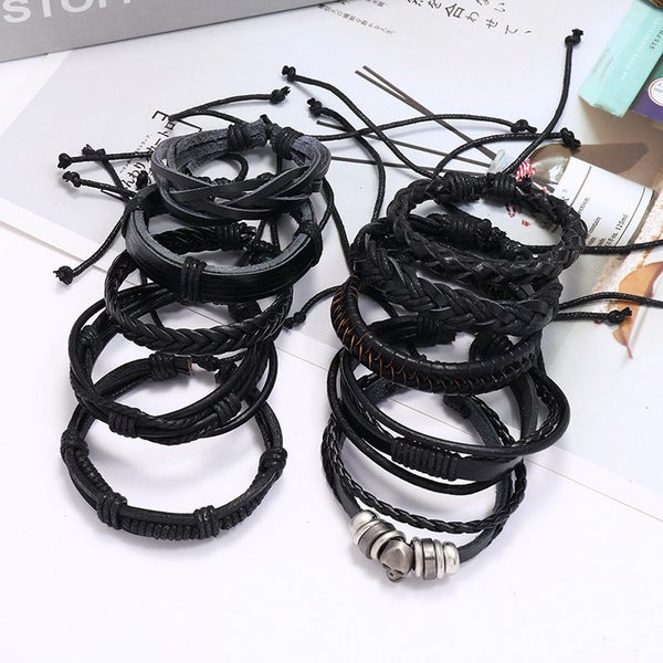 Leather Wrap Bracelets B0411SV0 Carousel 7