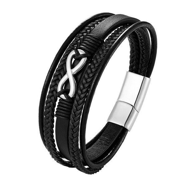 Leather Infinity Bracelet B0413BV0 Carousel 1