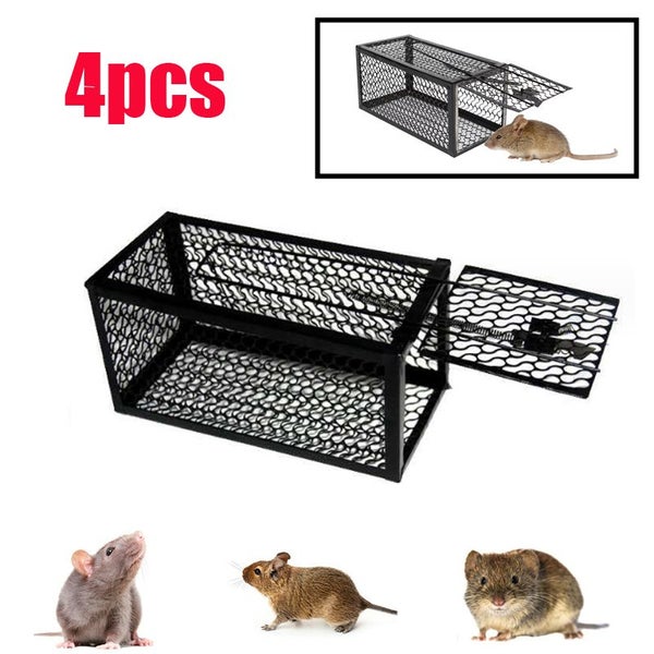 2/4x Humane Mouse Rat Traps Rodent Trap Live Catch Cage, Safe for