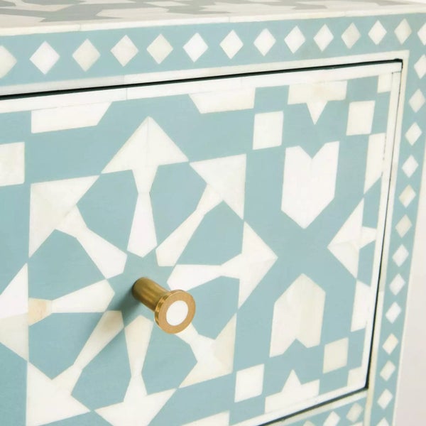 Marrakech Bone Inlay 6 Drawer Chest Carousel 7