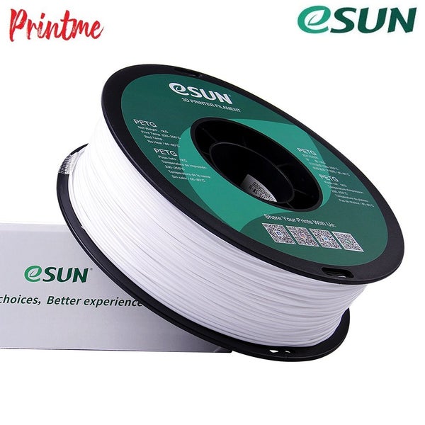 eSUN PETG SOLID WHITE 1.75mm 3D PRINTER FILAMENT 1kg/2.2lbs Carousel 2
