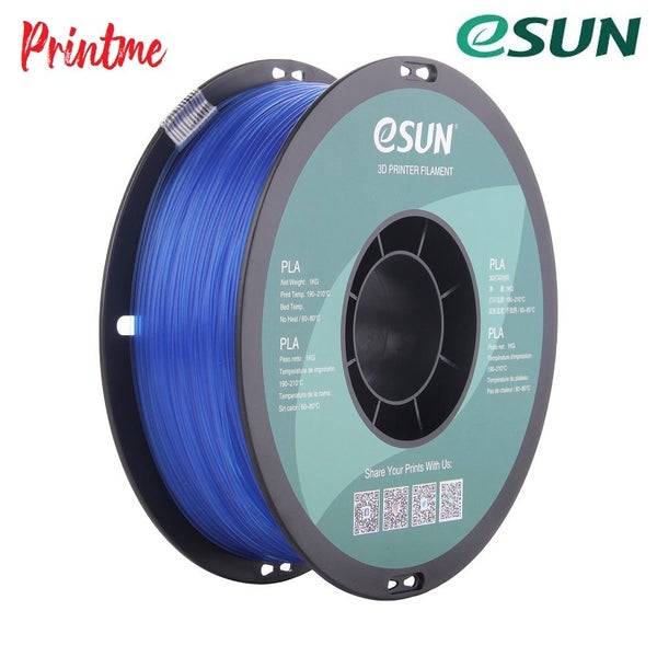 eSUN PLA GLASS LIGHT BLUE 1.75mm 3D PRINTER FILAMENT 1kg/2.2lbs Carousel 2