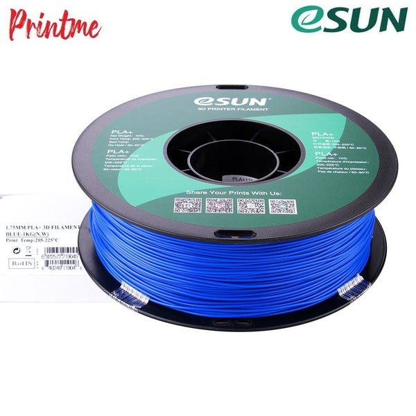 eSUN PLA+ BLUE 1.75mm 3D PRINTER FILAMENT 1kg/2.2lbs Carousel 10