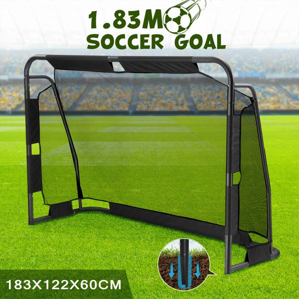 Soccer Goal Football Net Metal Frame Backyard Training Practice Outdoor Sports Carousel 1