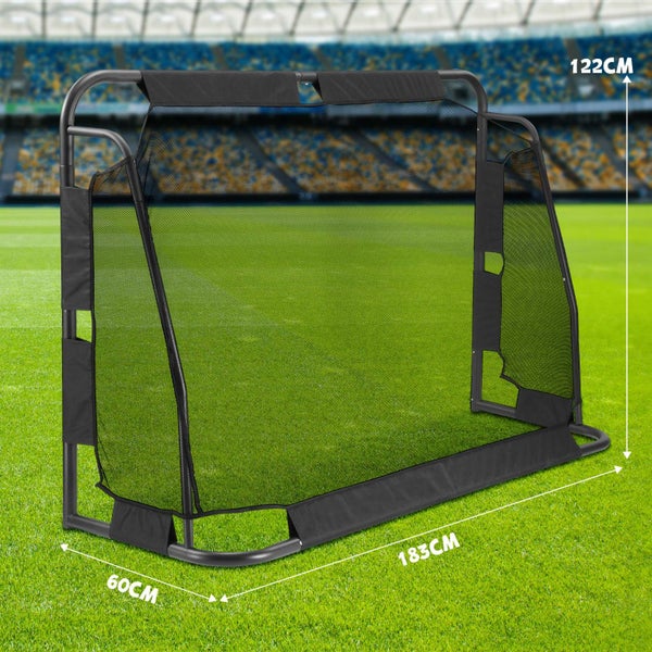 Soccer Goal Football Net Metal Frame Backyard Training Practice Outdoor Sports Carousel 2