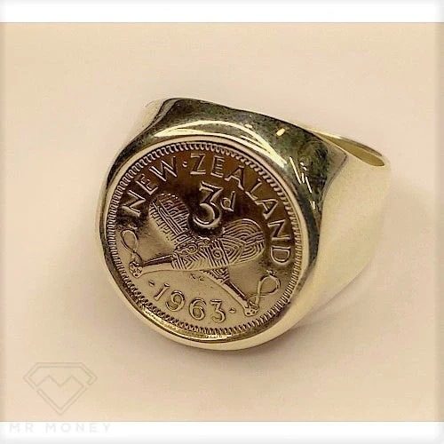 Sterling Silver 3 Pence Coin Ring Carousel 1