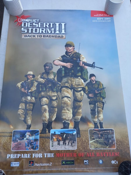 conflict desert storm II - back to baghdad -- ps2 - xbox - game promo poster Carousel 1