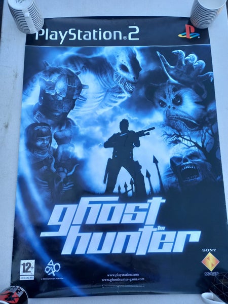 ghost hunter -- original ps2 game promo poster - double sided Carousel 1