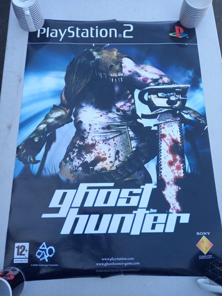 ghost hunter -- original ps2 game promo poster - double sided Carousel 2