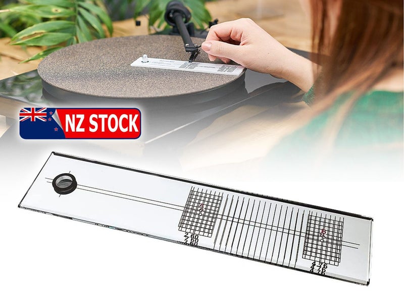 Record Player Turntable Stylus Alignment Protractor Tool (Over Stocked) Carousel 1