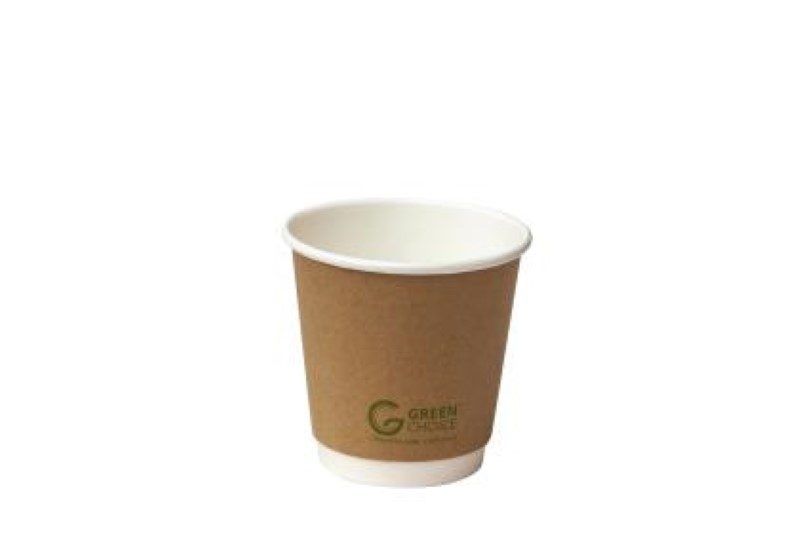Cup Hot Double Wall Bio 8ozble 8oz - Green Choice - 25PC Carousel 1