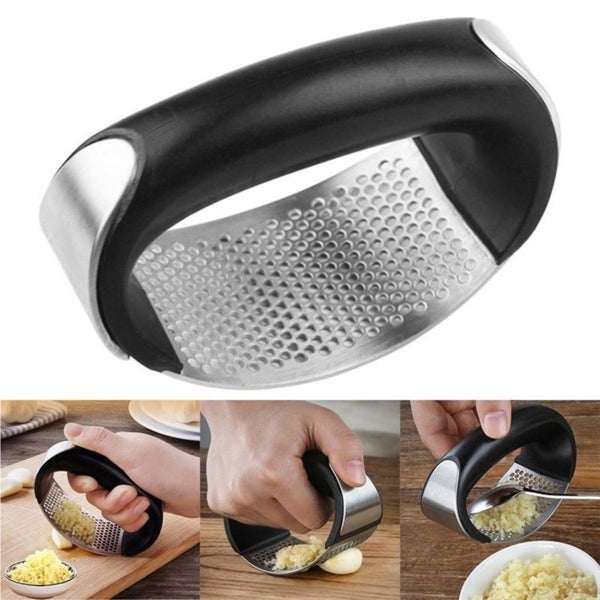 Choice 7 Chrome Easy-Clean Garlic Press with Grips