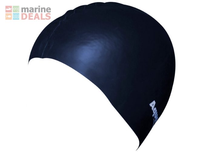 Aqualine Silicone Swim Cap Navy Carousel 1