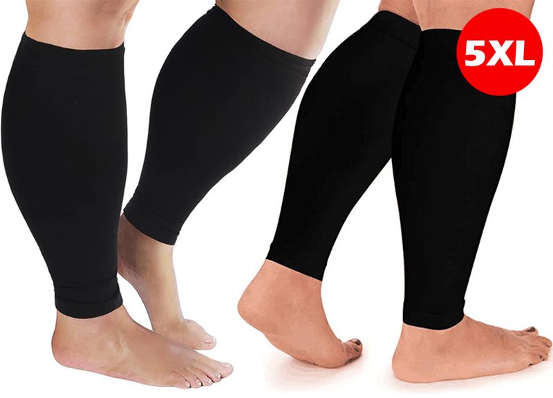 Compression Socks Stockings Calf Sleeves 5X i2353BK8 Carousel 2