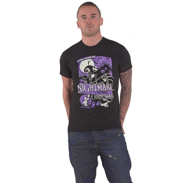 Nightmare Before Christmas T Shirt Embellished Welcome To Halloween Town Carousel 1