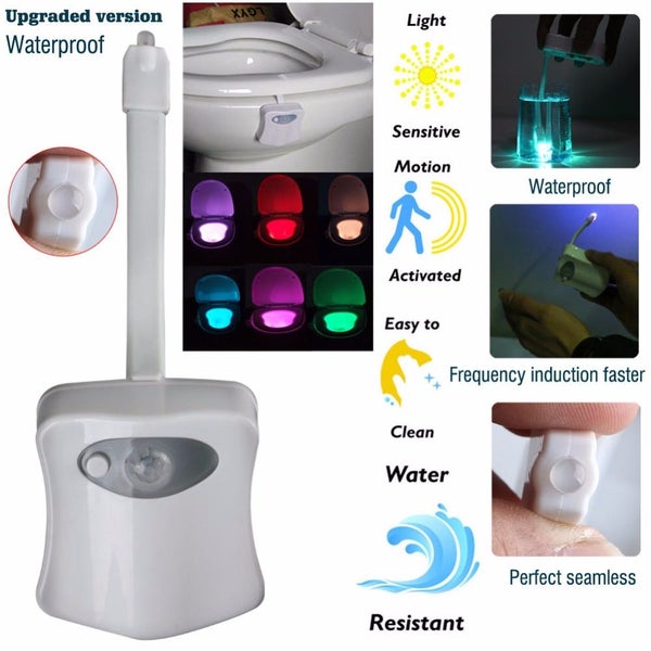 8 colors led toilet night light Automatic motion sensor Carousel 1