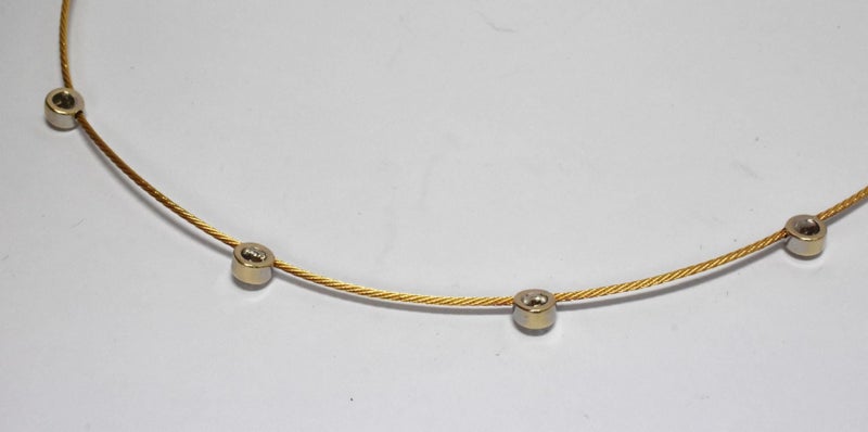 $4,200 18ct/9ct Diamond Rope/Wire Diamond Necklace TCW 0.27cts!!! 47cm - 153751 Carousel 2