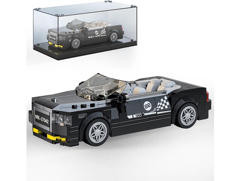 Racing Car Building Sets with Acrylic Display Case, Super car Building Kit Toy Carousel 1