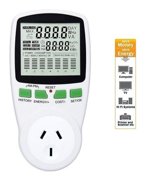 Mains Power Meter Monitor - (NZ Clearance) Carousel 2