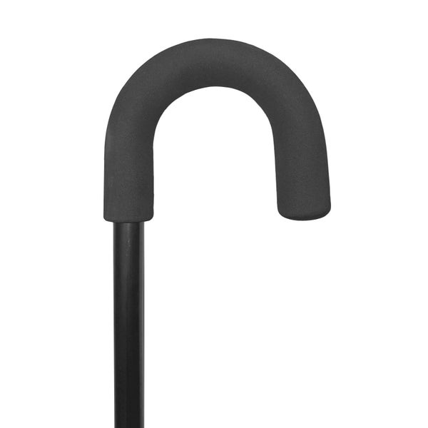 Crook Handle Walking Stick - Black Lightweight Cane Carousel 2