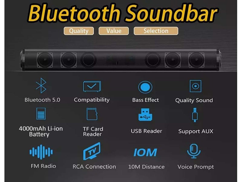 PTN New Universal Bluetooth TV Soundbar Speaker Sale Sale Sale Carousel 2