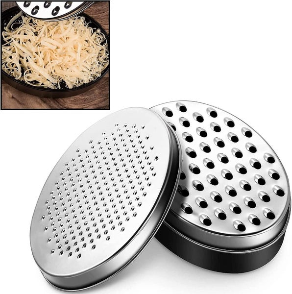 Cheese Grater Citrus Lemon Zester With Food Storage Container & Lid - Perfect Carousel 2