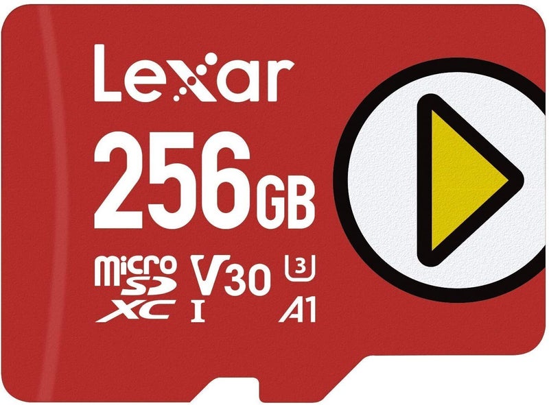 Micro SD Card Nintendo Lexar PLAY microSDXC UHS-I Class 10 U3 V30 A2 256GB Carousel 1
