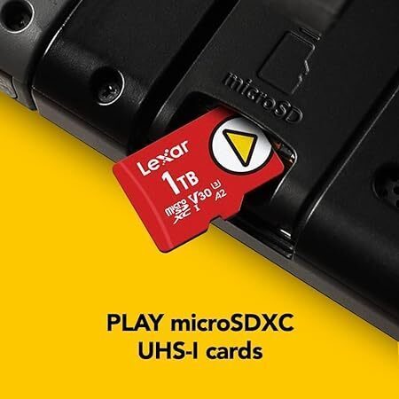 Micro SD Card Nintendo Lexar PLAY microSDXC UHS-I Class 10 U3 V30 A2 256GB Carousel 2