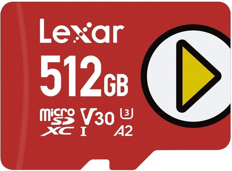 Micro SD Card Nintendo Lexar PLAY microSDXC UHS-I Class 10 U3 V30 A2 512GB Carousel 1