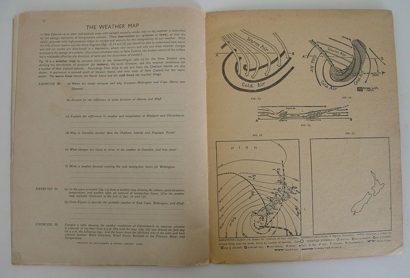 Vintage Book Map Reading In Geography Carousel 2