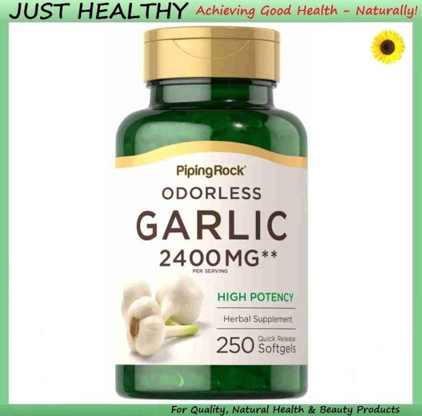HEART HEALTH - GARLIC OIL - 2,400 mg per SERVE - 250 GELS Carousel 1