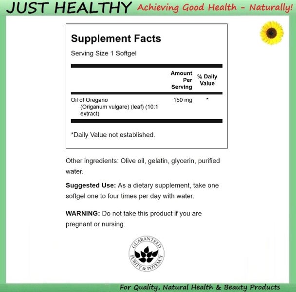 OREGANO OIL 10:1 - NATURE'S ANTIBIOTIC - 120 GELS Carousel 2