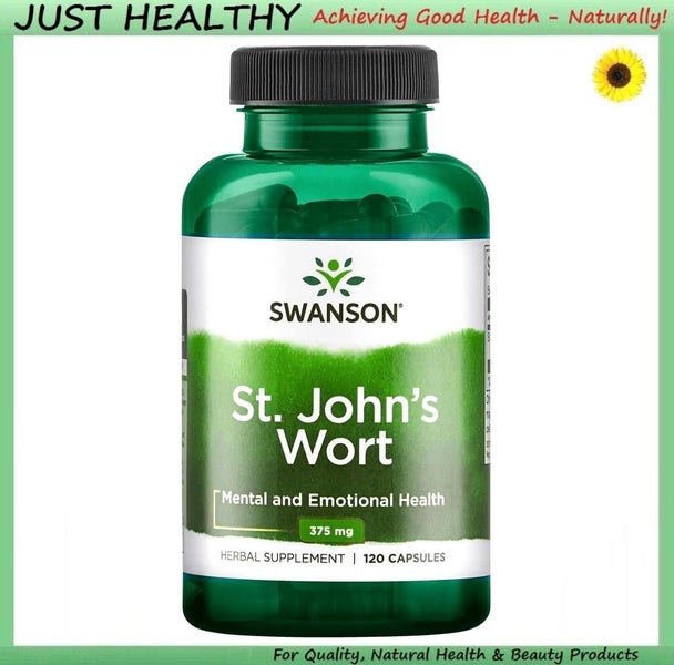 ST JOHN'S WORT - WHOLE LEAF - 375 mg - 120 CAPS! Carousel 1