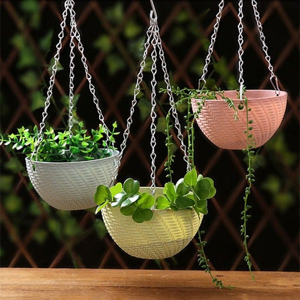 Plant Flower Hanging Pot Basket Indoor Plants Hanger Outdoor Balcony Carousel 7