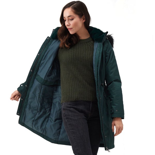 Regatta Womens Lellani Waterproof Hooded Jacket - Darkest Spruce - 10 Carousel 1